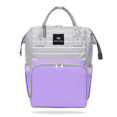 Easy to Carry Diaper Bag for Mother (Horizontal Lining Purple)